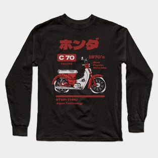 Honda C70 Dark Edition Long Sleeve T-Shirt